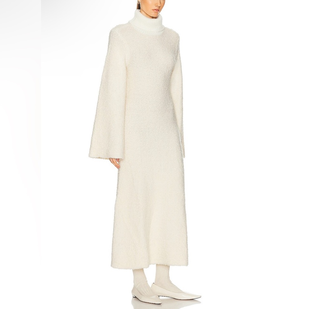 BRAND NEW WITH TAG GRLFRND MAEKO BOUCLE DRESS in IVORY sz M Revolve - Picture 2 of 5